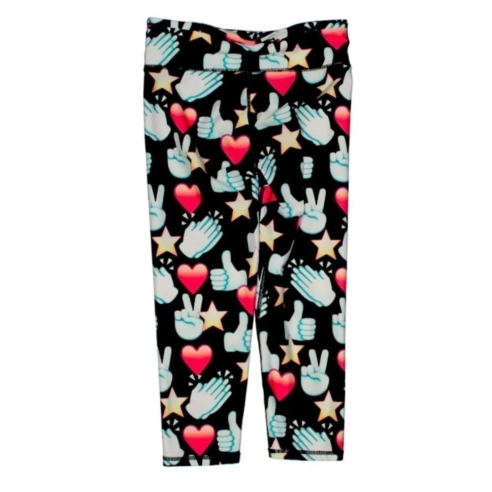 Gap Fit Kids Emoji print active legging pants medium girls legging